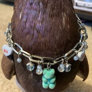 blue charm bracelet